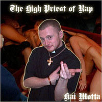 The High Priest comedy and music album cover "The High Priest of Rap"